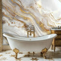Luxurious Golden Marble Wall Mural