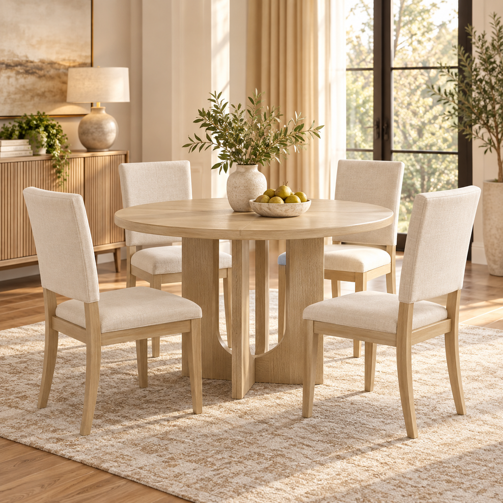 Marcellin 5-Piece Round Dining Set