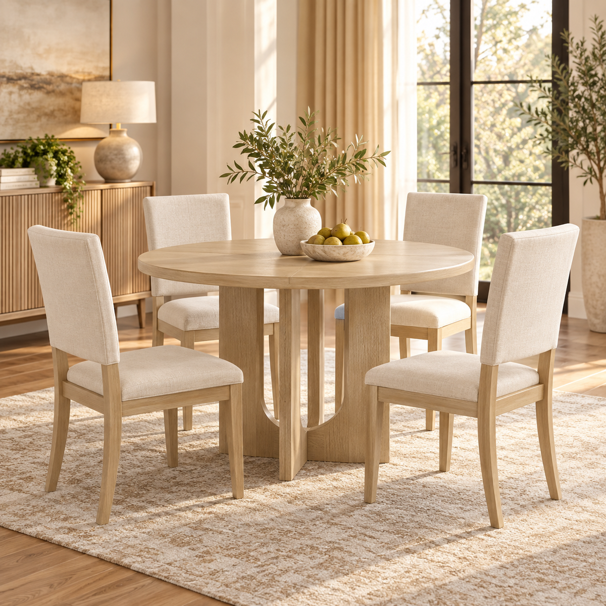 Marcellin 5-Piece Round Dining Set
