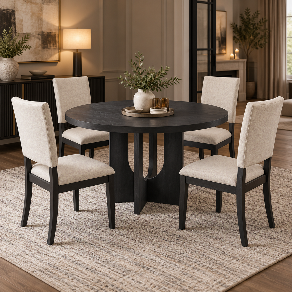 Marcellin 5-Piece Round Dining Set