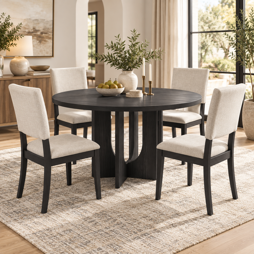 Marcellin 5-Piece Round Dining Set