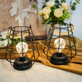 Cage Lantern Accent Lamps — Set of 2