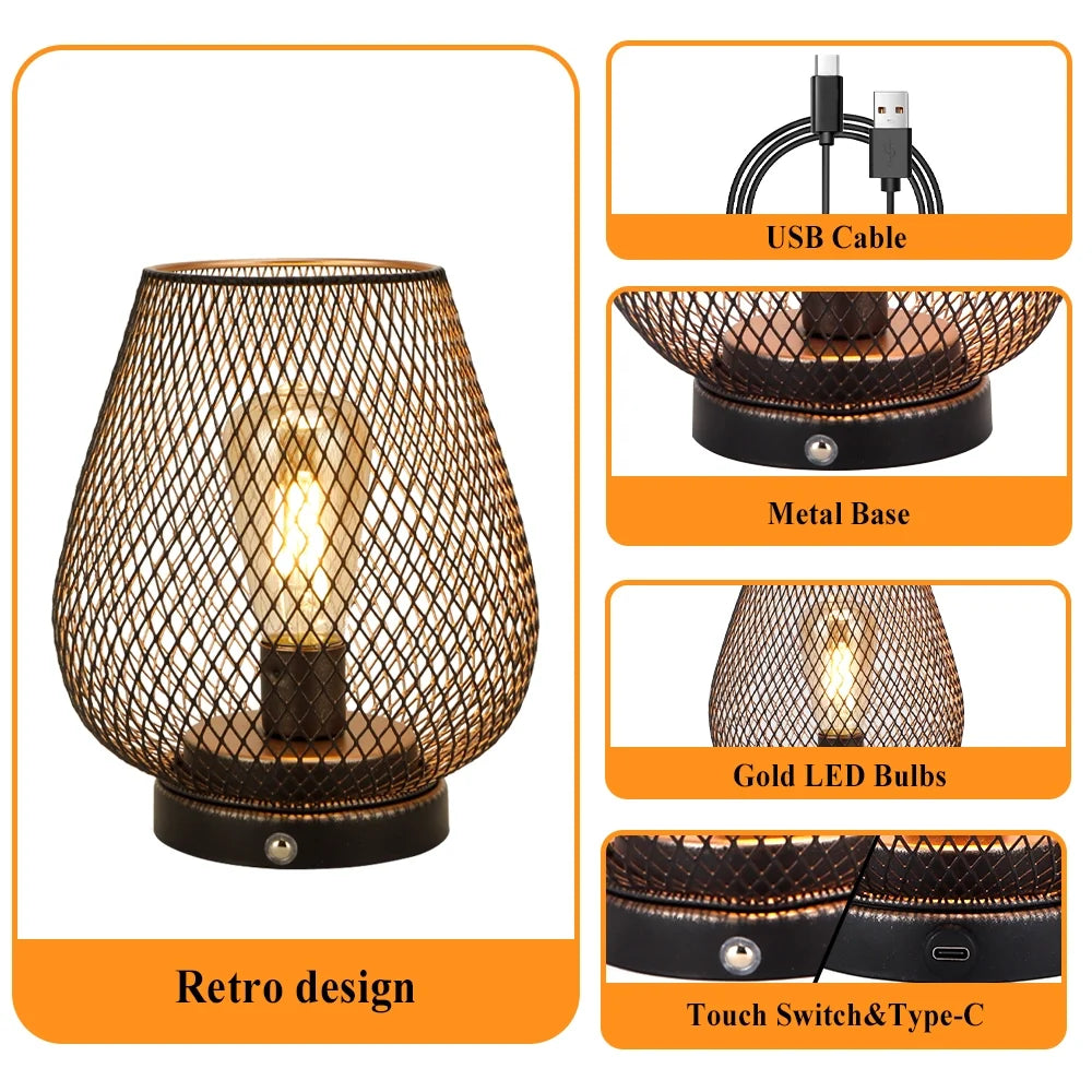 Rechargeable Mesh Touch Lamp