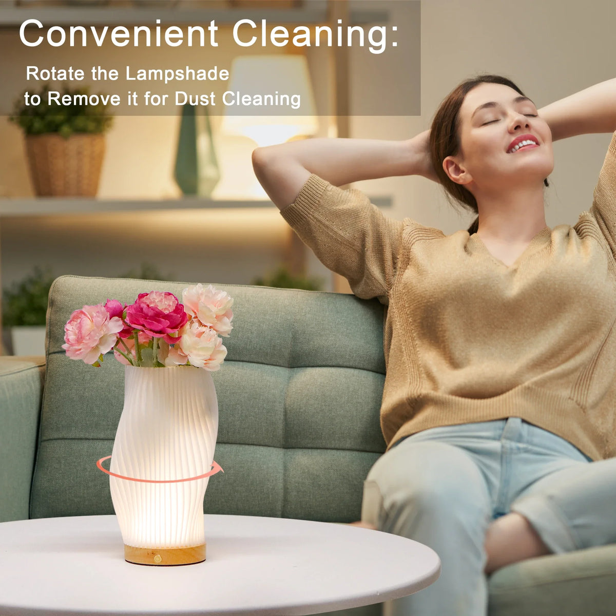 Spiral Touch Table Lamp