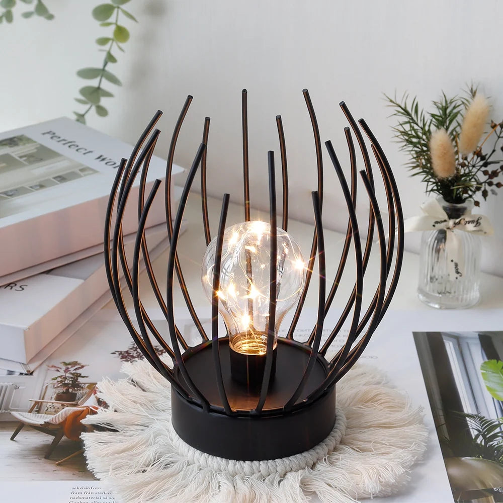 Open Cage Accent Lamp