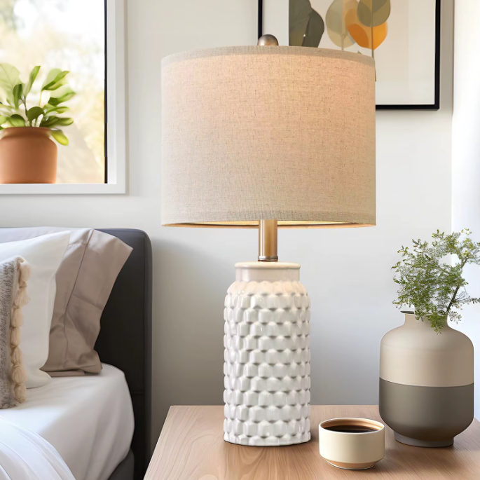 Textured Ceramic Table Lamp